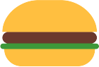 開くハンバーガーの画像